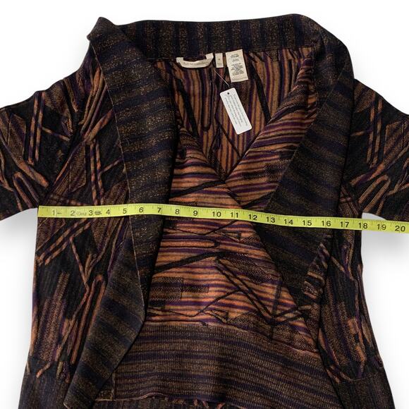 NEW Soft Surroundings Where Time Stops Cardigan Sweater Wool Blend Open Front - Picture 5 of 8